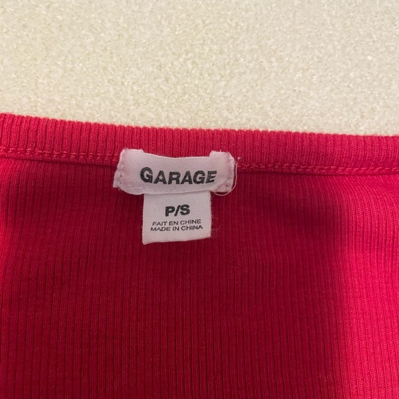 Garage Red Crop Top - Picture 3 of 3